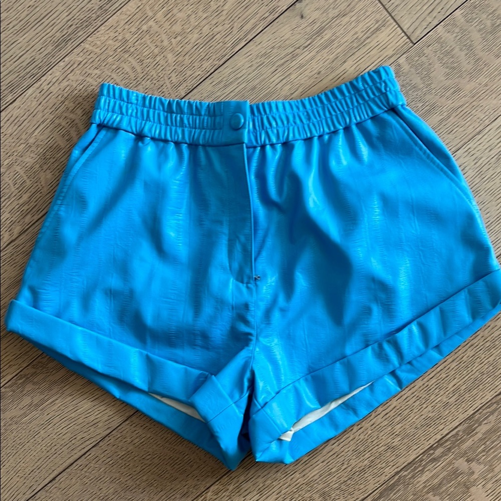 Rotate Faux Leather Shorts
